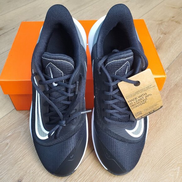 Mens Nike Precision VII Basketball Sneaker Black Grey White FN4322-005 NEW Shoes main image 7